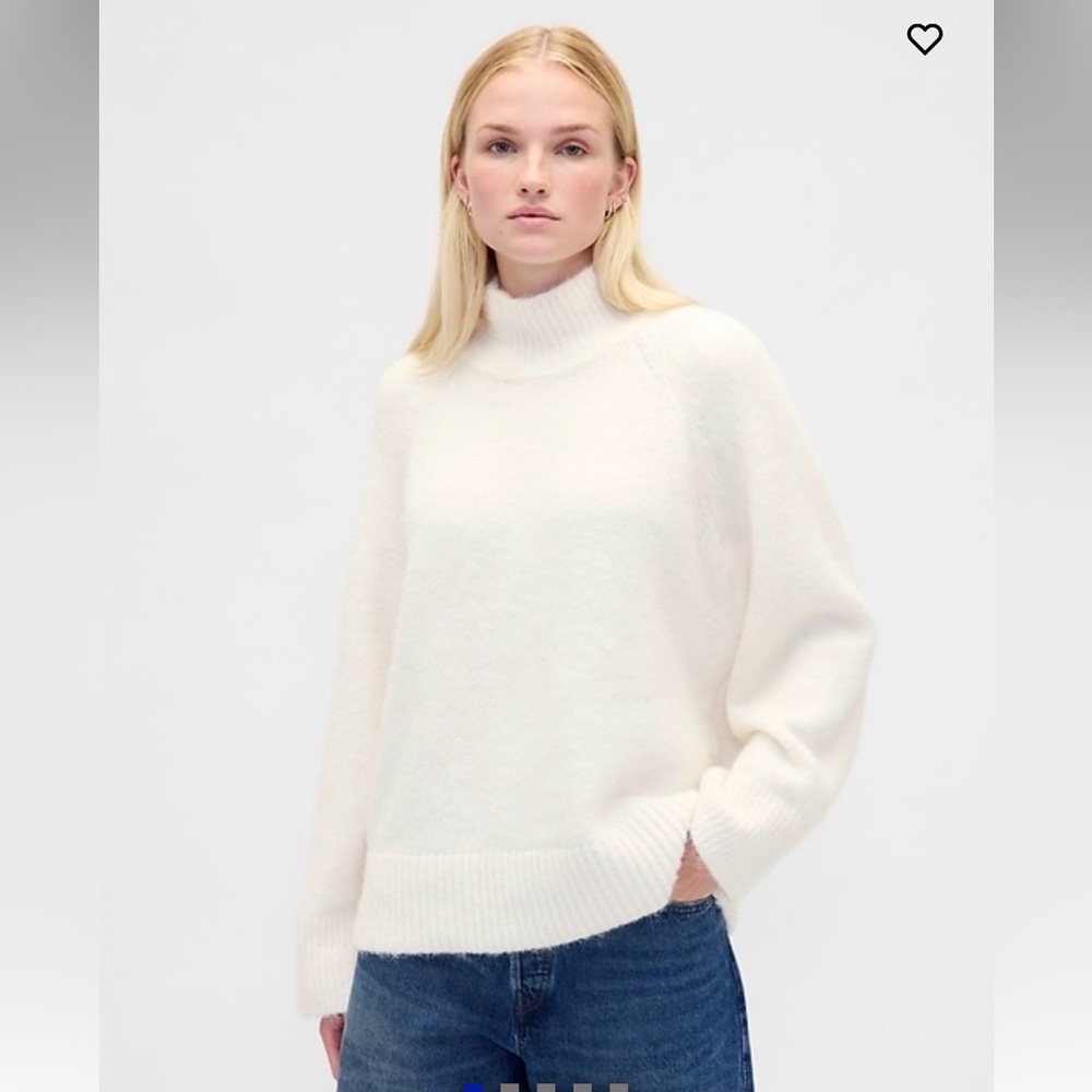 Fuzzy Oversized Turtleneck Sweater